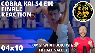 COBRA KAI S4 E10 THE RISE FINALE REACTION 4x10 WHO IS THE GRAND CHAMPION! WHAT DOJO SURVIVES?