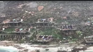 Aerial Video Shows Destruction in Virgin Islands