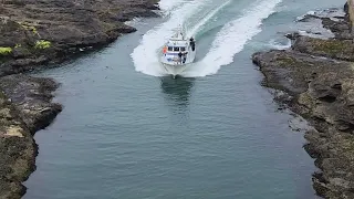 Entering the World's Smallest Harbor, Depoe Bay, Oregon