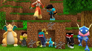 MINECRAFT PIXELMON MANHUNT COM PODERES (1 Speedrunner VS 3 Caçadores)