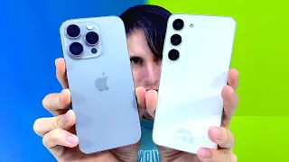 APPLE vs SAMSUNG... LUCHA de COMPACTOS!!! iPhone 15 Pro VS Galaxy S23