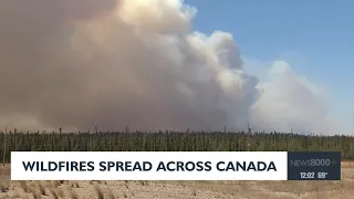 Wildfire spreads across Canada