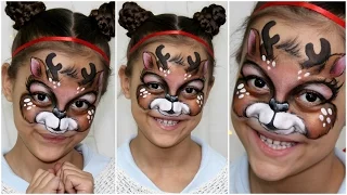 Christmas Reindeer — Face Painting & Makeup Tutorial