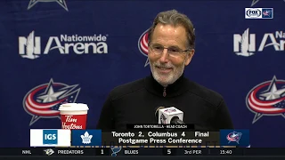 FAW: John Tortorella is pleased that Blue Jackets 'found a way' vs. Maple Leafs | POSTGAME