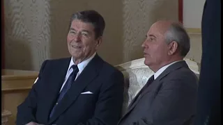 President Reagan's First Meeting with General Secretary Gorbachev in Moscow on May 29, 1988