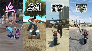 Jumping Off a Bike in GTA Games (2001-2023)
