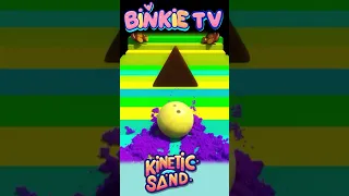Bowling Ball Adventure: Kinetic Sand Shapes Smashing Spectacle!  #kineticsandplay #learningforkids
