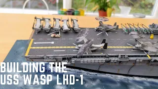 USS Wasp LHD-1 Amphibious Assault Model Ship Diorama