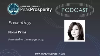 Nomi Prins: The Sinister Evolution Of Our Modern Banking System