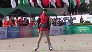 2016 Asian roller skating championship Classic Slalom Junior Women 4th Place Liu Jia Xin 劉佳欣(CHN)