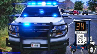 Playing GTA 5 As A POLICE OFFICER Highway Patrol| GSP|| GTA 5 Lspdfr Mod| 4K