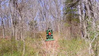 Cutting Trails with a Brush Hog and Timber Management