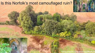 Secret Norfolk - cloaked in ivy this medieval church ruin from the 1300s has been engulfed by nature