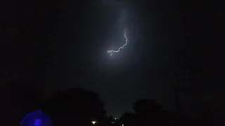 Crazy lightning storm.