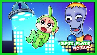 🌈 ESCAPE SCARY ALIEN | Dipsy Plays Roblox Team Alien Obby! (Teamwork Obby)