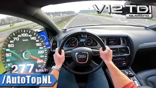 AUDI Q7 V12 | TOP SPEED on AUTOBAHN [NO SPEED LIMIT] by AutoTopNL