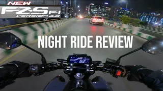 Yamaha FZS V4.0 DLX Night Ride Review