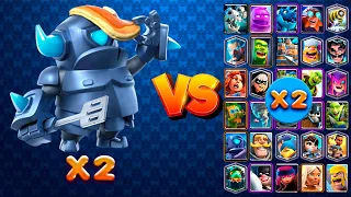 X2 Mini Pekka vs X2 ALL CARDS | Clash Royale