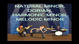 NATURAL MINOR, DORİAN, HARMONİC MİNOR, MELODİC MİNOR SCALE EXERCİSES - DOĞAL ARMONİK  MELODİK MİNÖR