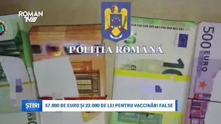 57.000 de euro și 22.000 de lei pentru vaccinări false