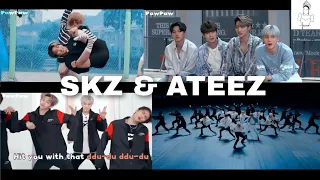 ATEEZ x STRAY KIDS - SAY WOW! [MEME SONG] REACTION