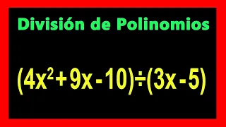 ✅👉 Division de Polinomio entre Binomio