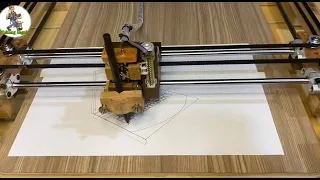 Amazing High speed diy pen plotter powered