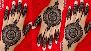 Easy Gol Tikki Mehndi design | Mehndi ki Design | Simple Mehendi Design