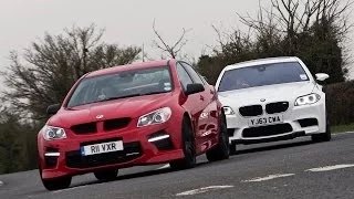 Battle of the super-saloons - Vauxhall VXR8 takes on the BMW M5