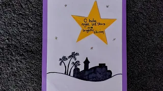 Miss Harris Creates - A Bethlehem scene. Christmas art for kids (Like and subscribe please)