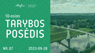 Alytaus miesto savivaldybės 10 tarybos 7 posėdis. 2023-09-28. Tiesioginis srautas