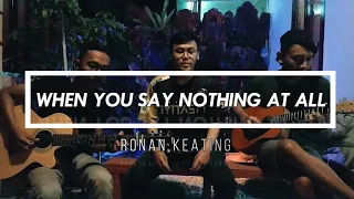 Ronan keating - when you say nothing at all (cover)