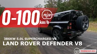 2023 Land Rover Defender 110 P525 V8 0-100km/h & engine sound
