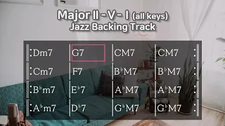 Major ⅱ- Ⅴ-Ⅰ all keys  Jazz Backing Track (2-5-1)