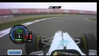 F1 2012 China Rosberg Pole Lap Onboard