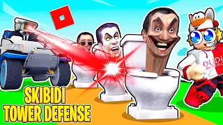 Batalha de Tower Defense de Skibidi Toilets😮Roblox