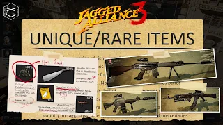 Unique / Rare items and how to get them in Jagged Alliance 3