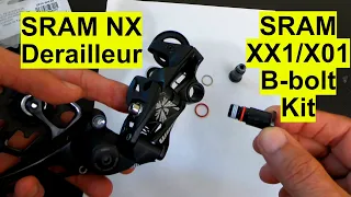 How to install the SRAM Eagle XX1/X01 B Bolt Kit on the Eagle NX and GX Derailleur to Fix Play