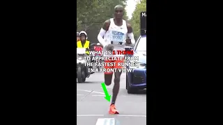 1 thing you can appreciate watching the fastest runner from the Front View instead of the side