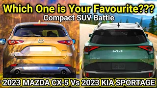 2023 Kia Sportage Vs 2023 Mazda CX-5 // Mazda CX-5 2023 Vs Kia Sportage 2023 - Compact SUV Battle🔥