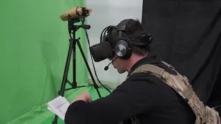 Simulated JTAC with F-18C close air support