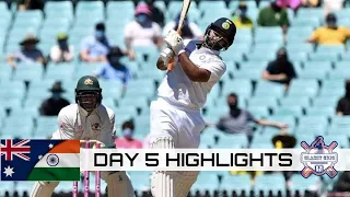 IND V AUS | 3rd TEST DAY5 HIGHLIGHTS | Vodafone Test Series 2020-21 | Sydney