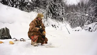 ЛОВИМ ХАРИУСА В РУЧЬЕ ПО КОЛЕНО / ОПАСНАЯ РЕКА / 2 ДНЯ НА ТАЕЖНОЙ РЕКЕ