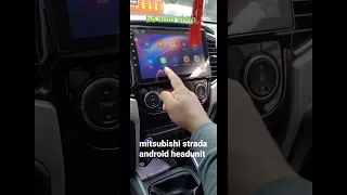 mitsubishi strada 2018 android stereo headunit.  #android #strada #mitshubishi #bdautoph