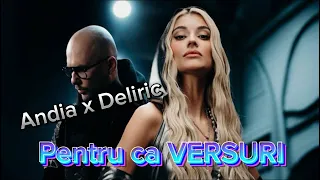 Andia x Deliric - Pentru ca (Lyrics / Versuri ) Video █▬█ █ ▀█▀ 2023