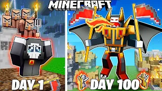 I Survived 100 Days as GOD of DEATH in HARDCORE Minecraft!