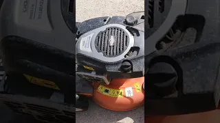 How to change oil on a Husqvarna lawn mower.