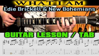 WHAT I AM Guitar Riff & Solo LESSON + TAB | Edie Brickell & New Bohemians