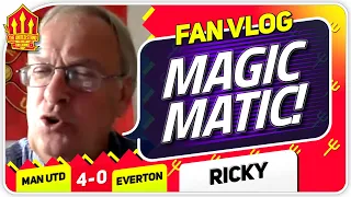 RICKY! MATIC SUPERB! Man United 4-0 Everton | FAN VLOG