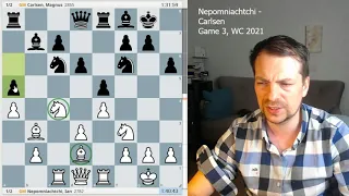 Nepomniachtchi - Carlsen | World chess championships | Game 3